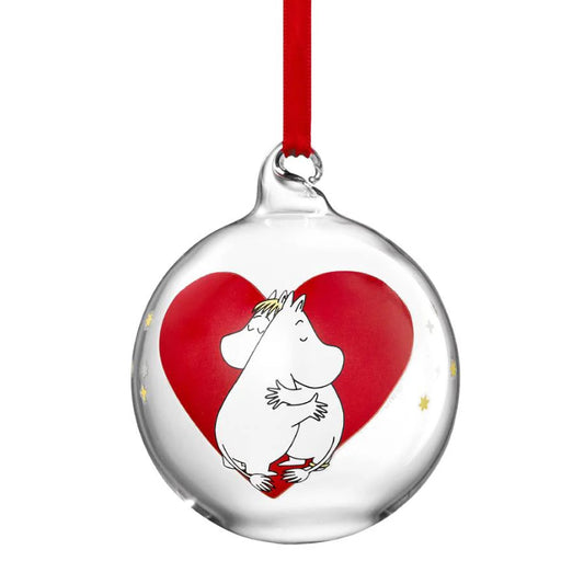 Moomin Christmas Bauble - Heart (7cm)