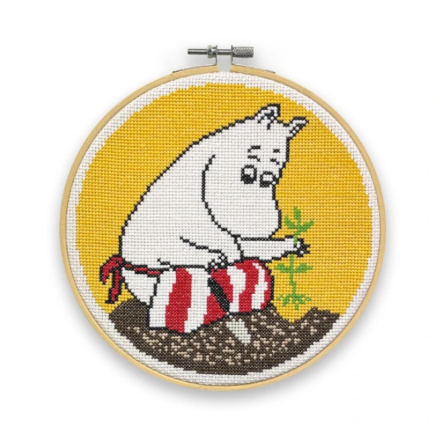 Moomin Cross Stitch Kit - Mamma Planting