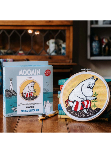 Moomin Cross Stitch Kit - Mamma Planting