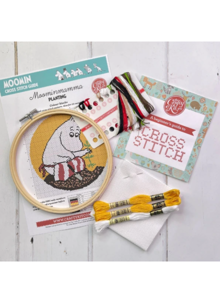 Moomin Cross Stitch Kit - Mamma Planting