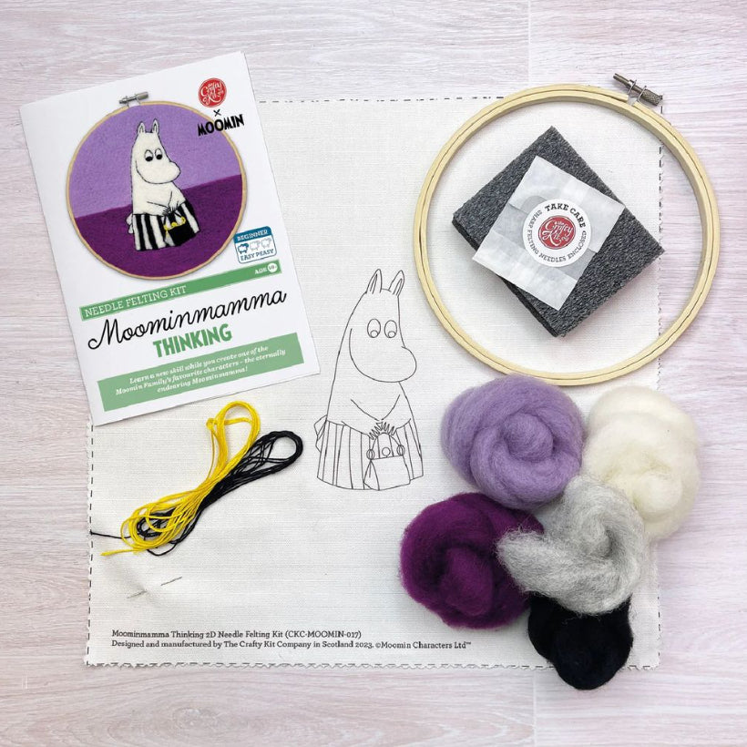 Moomin Needle Felting Kit - Mamma Thinking