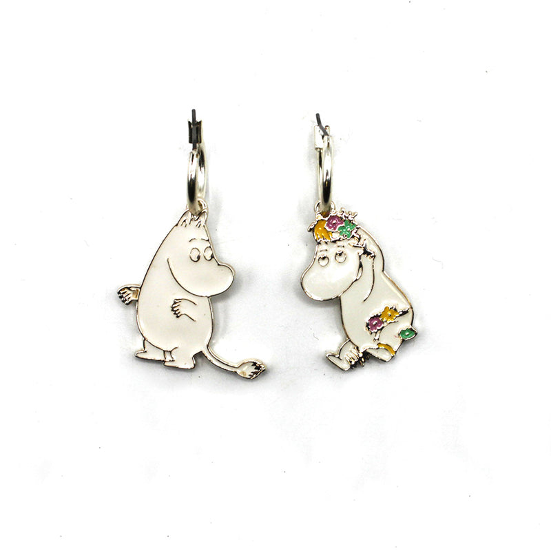 Moomintroll & Snorkmaiden Enamel Earrings