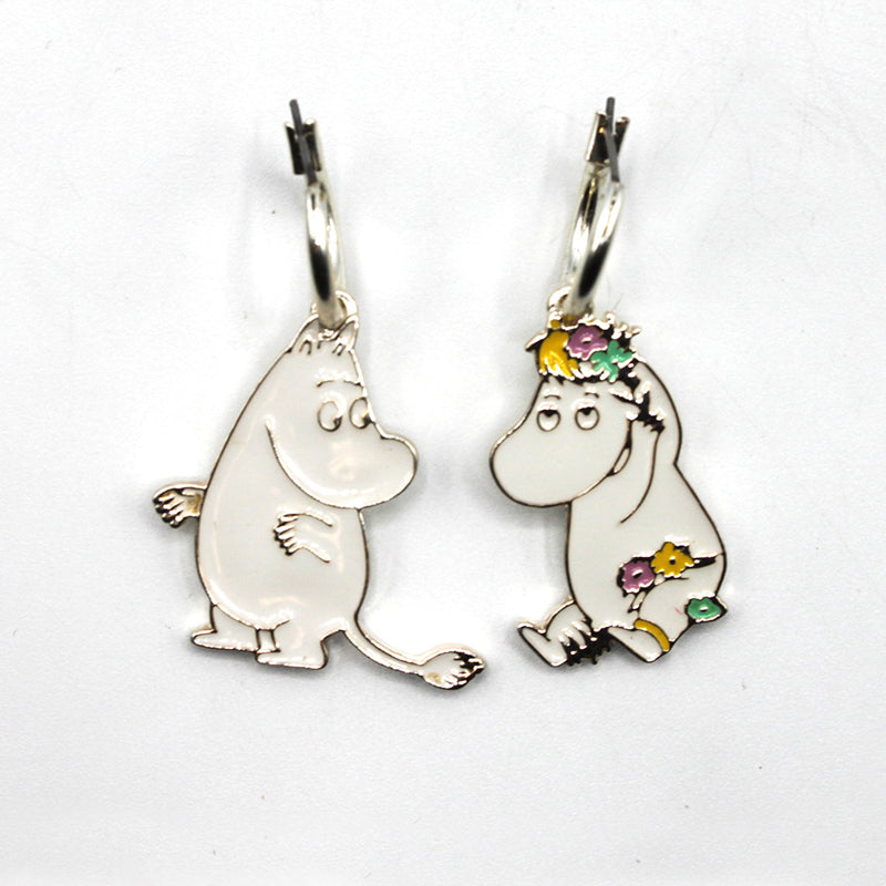 Moomintroll & Snorkmaiden Enamel Earrings