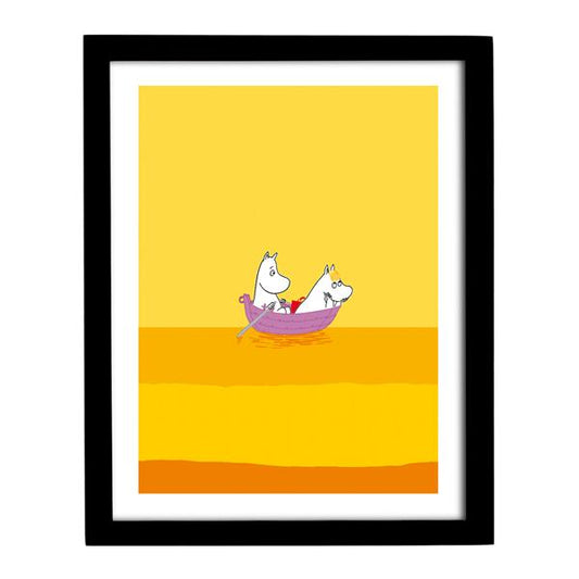 Moomin Art Print - Boat (Yellow)