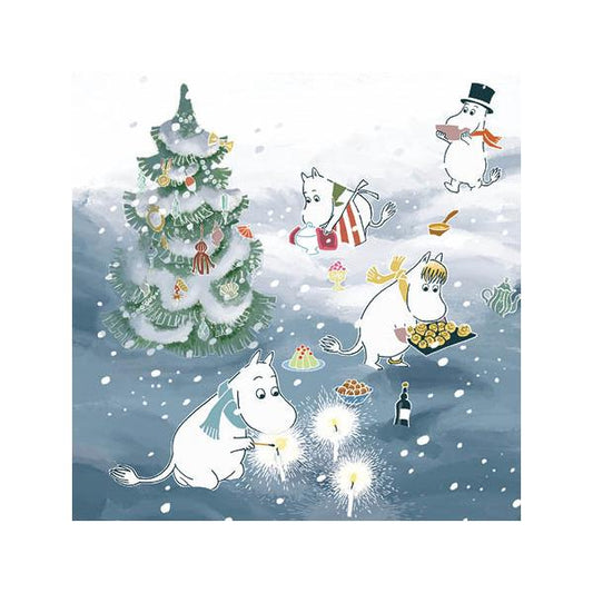 Moomin Square Christmas Card - Sparkles
