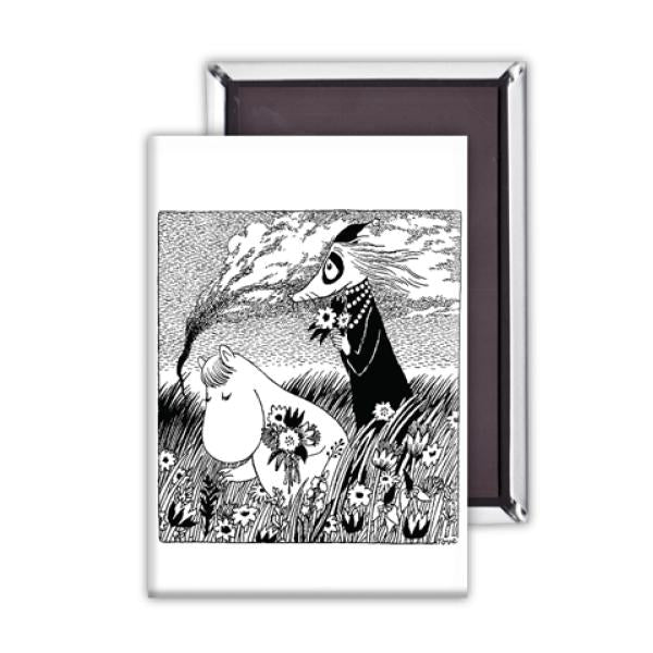Moomin Magnet - A Beautiful Day, B&W