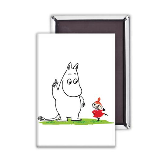 Moomin Magnet - Moomin & Little My, White