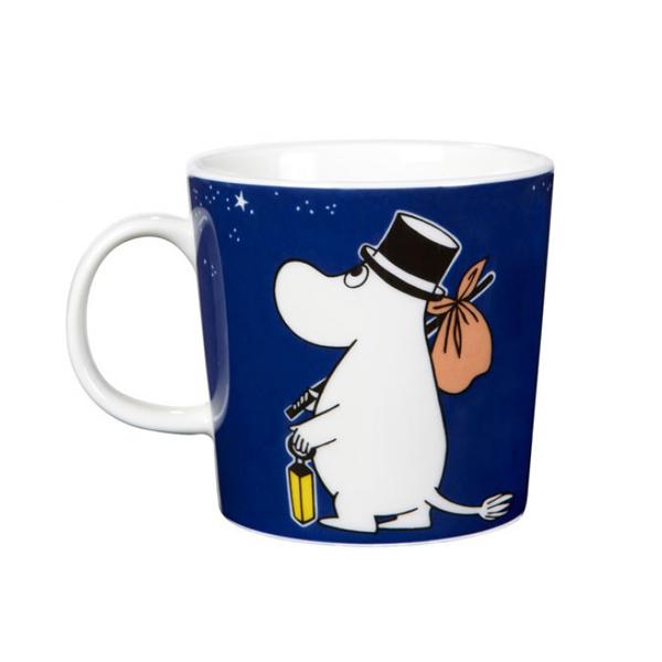 Moomin Mug - Moominpappa, Deep Blue NEW for 2014 back
