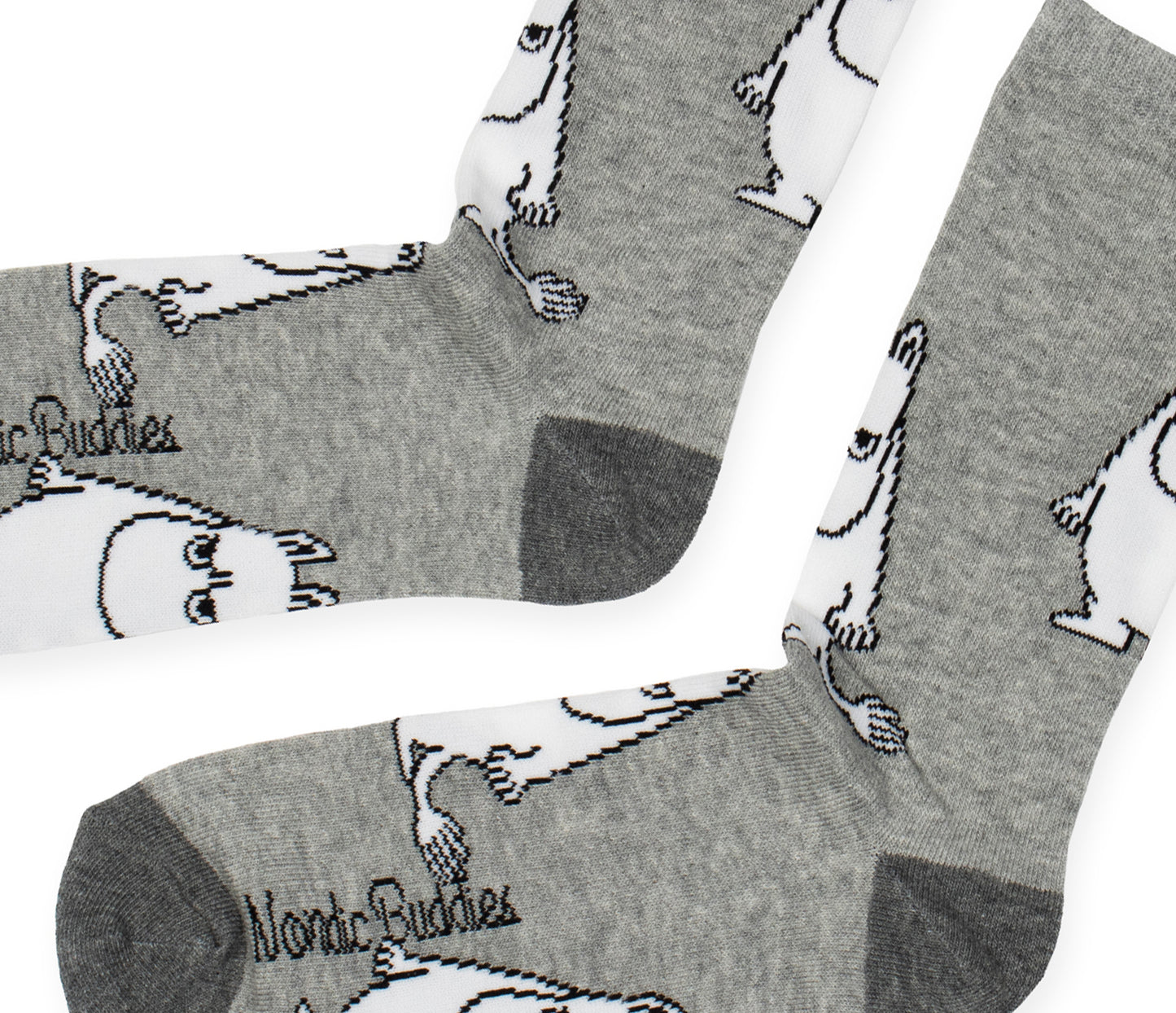 Moomin Mens Socks - Grumpy Moomintroll Grey
