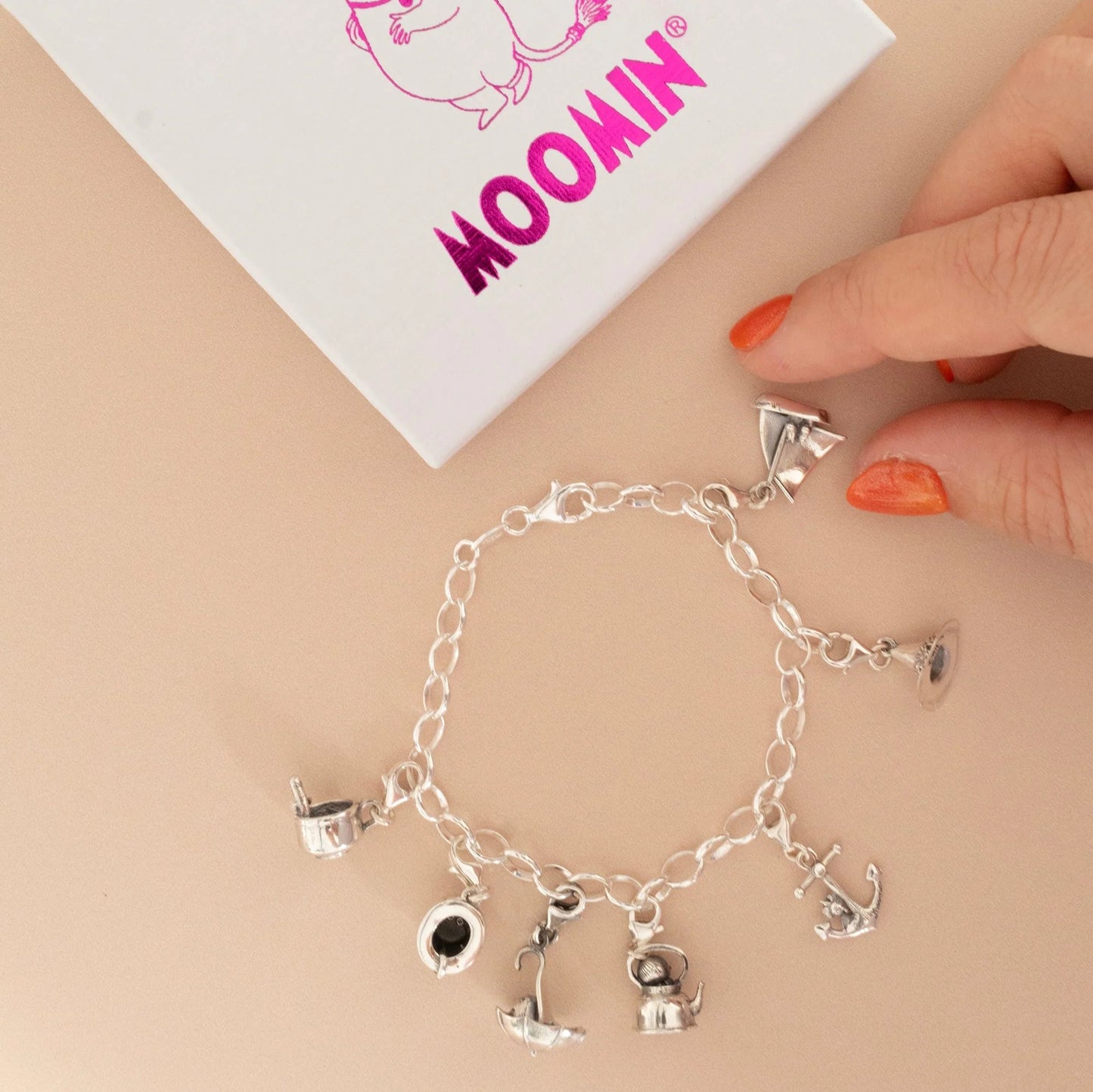 Moomins Sailing Boat Charm (Sterling Silver)