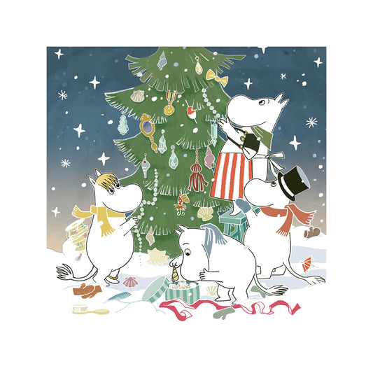 Moomin Square Christmas Card - Christmas Tree