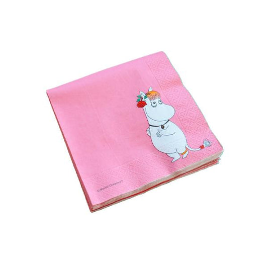 Moomin Paper Napkins - Snorkmaiden Pink