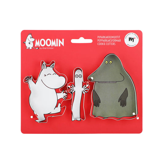 Moomin Cookie Cutter Set - Moomintroll, Hattifattener and Groke