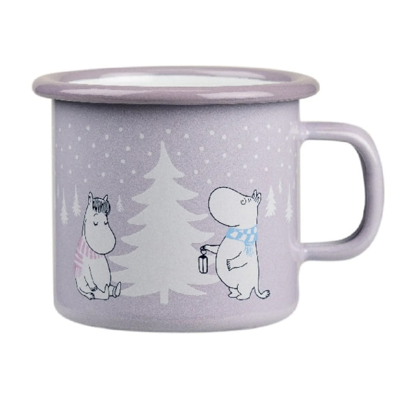 Moomin Enamel Mug - Snowfall (2.5dl)