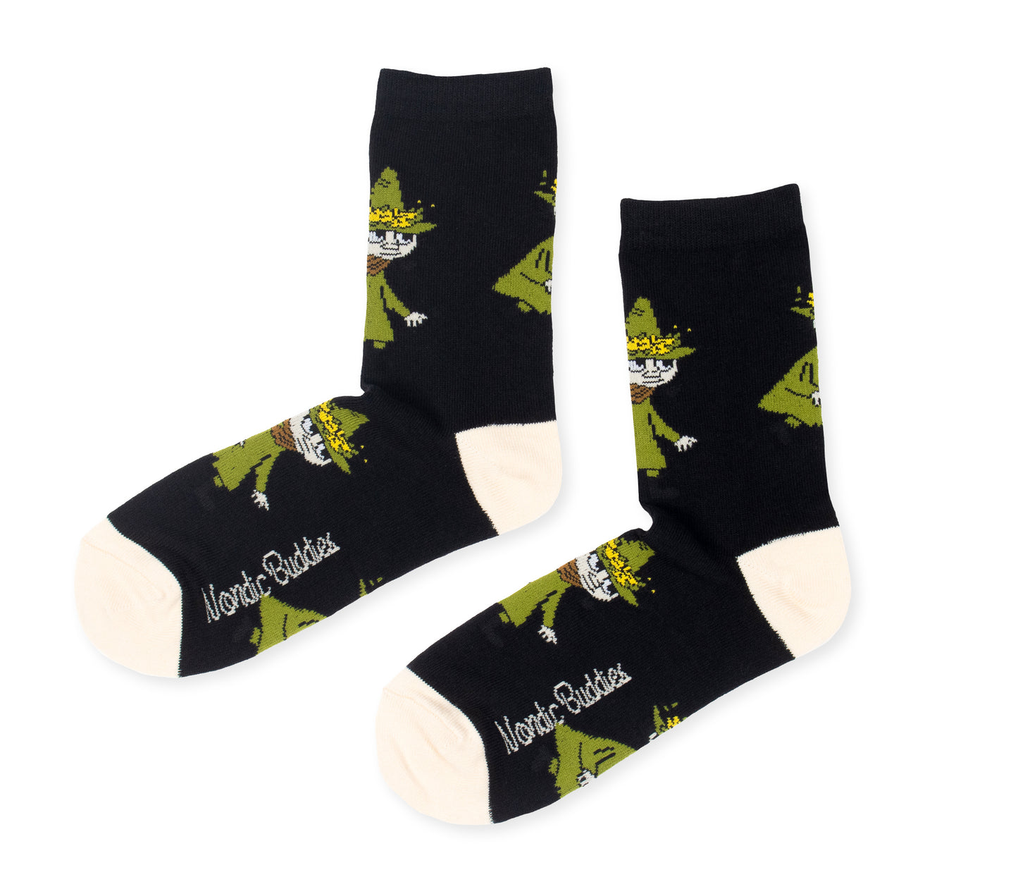 Moomin Ladies Socks - Snufkin Black/Beige