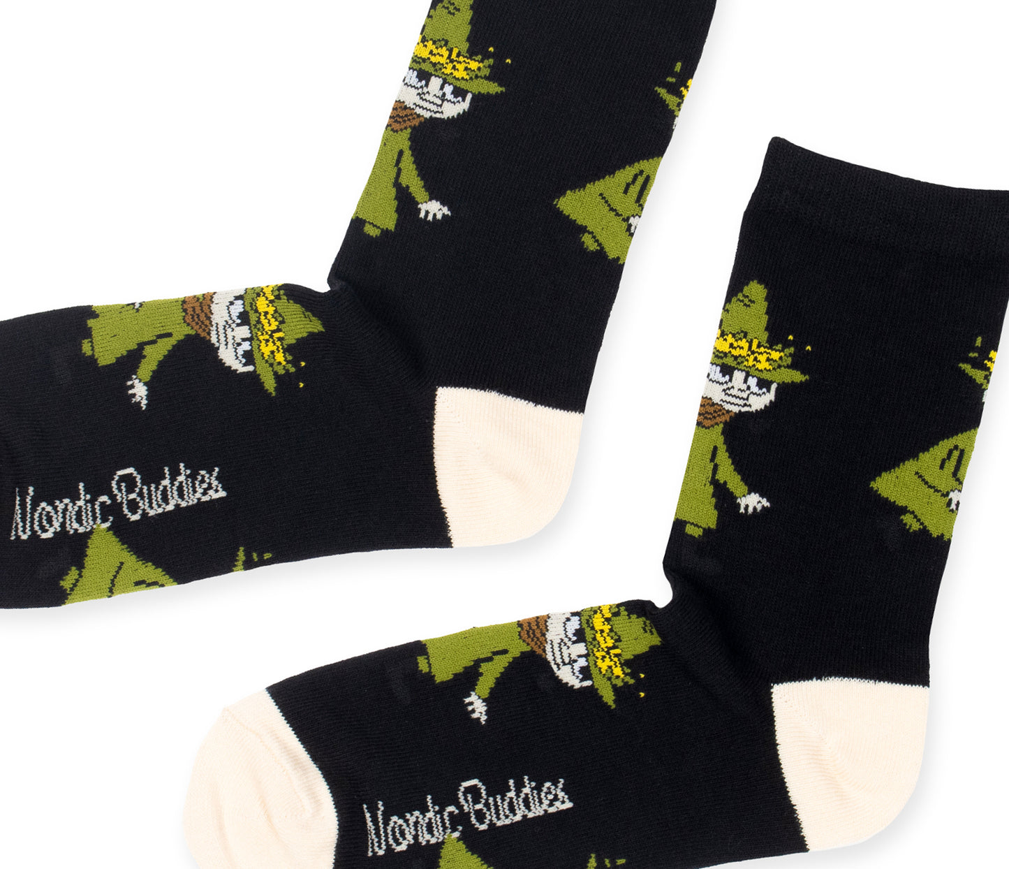 Moomin Ladies Socks - Snufkin Black/Beige