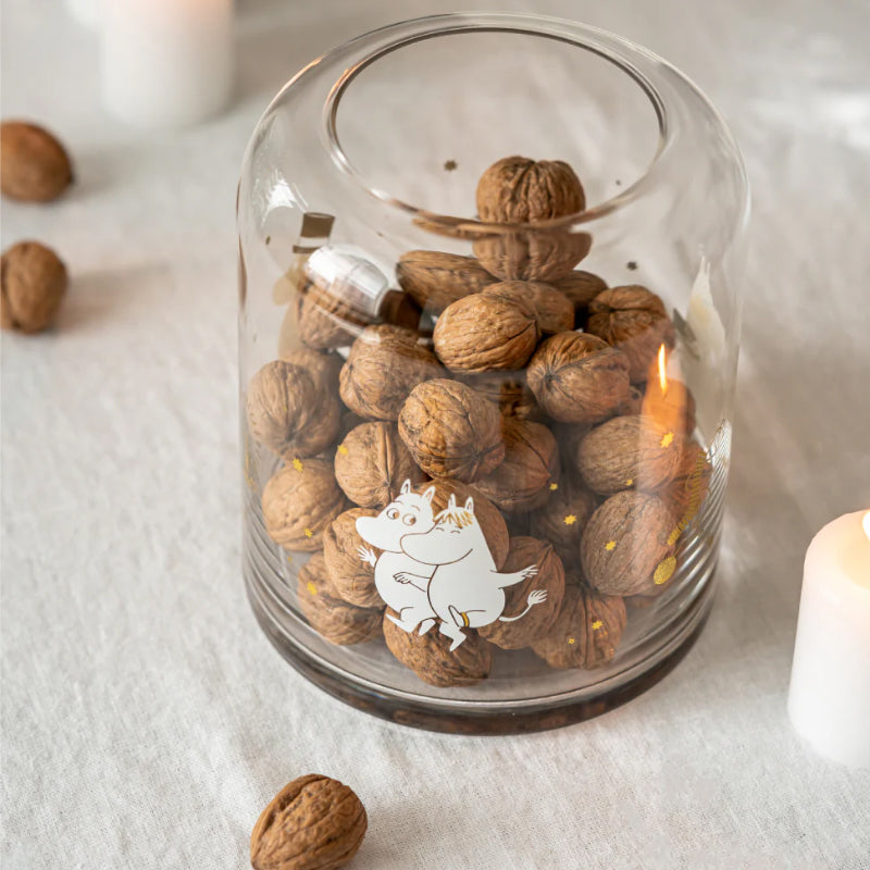 Moomin Glass Lantern Sparkling Stars (18 cm)