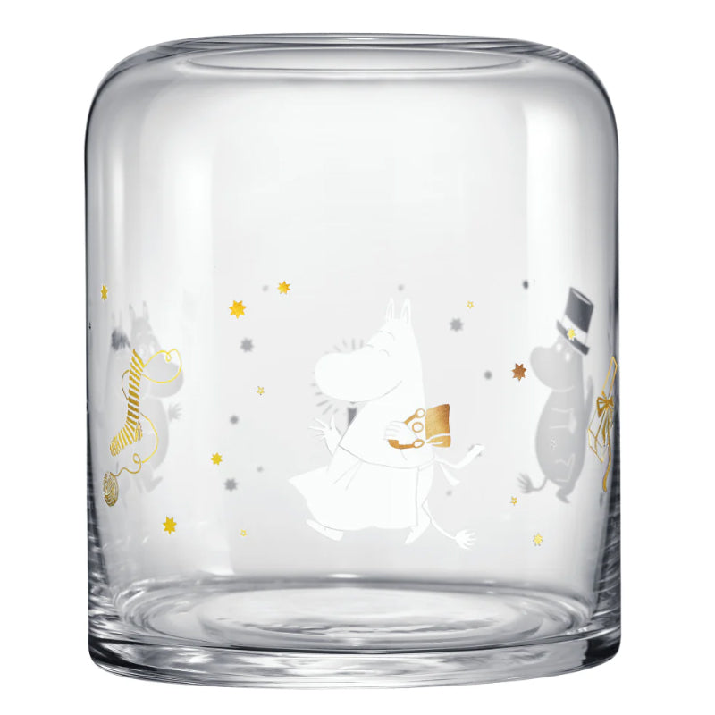 Moomin Glass Lantern Sparkling Stars (18 cm)