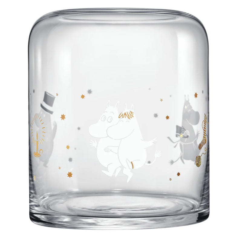 Moomin Glass Lantern Sparkling Stars (18 cm)